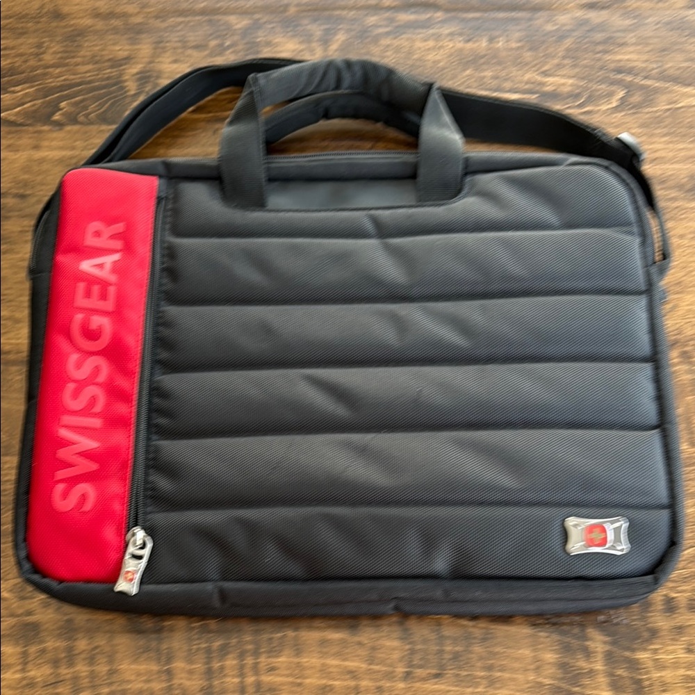 SwissGear Wenger Black/Red 16" Laptop/Messenger Bag